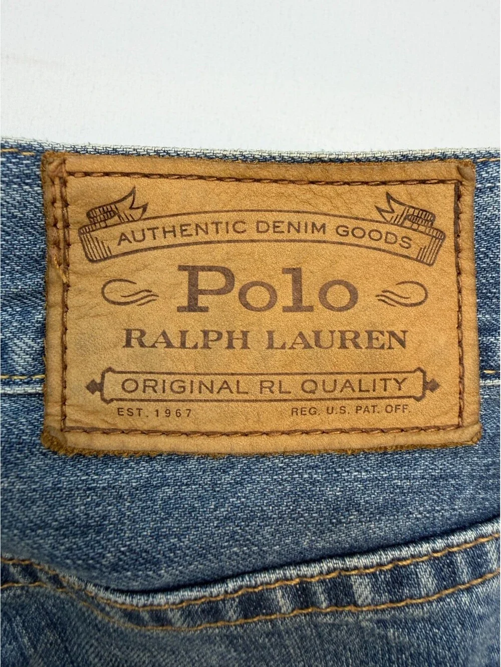 Polo Ralph Lauren Men's Jeans Hampton Relaxed Straight Mid Rise Size 34 Blue